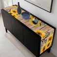 thumbnail image 5 of Sunflower Table Runner 72 Inches Long, Farmhouse Country Flowers Vintage Wood Grain Kitchen Coffee Dining Table Decoration for Home Party Birthday Wedding Home Decor 13x72 Inches, 5 of 8