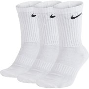 Nike unisex-adult Unisex Nike Everyday Cushion Crew 3 Pair 4-6 White/Black