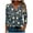 Multicolor Plus Size Blouse for Women_x, variant on CYMMPU Loose Fit V Neck Spring Tunic Tops 3/4 Sleeve Flower Printed Fall Trendy Shirts Blouses for Women Dressy Casual Business Elegant Work Tops T-Shirts L