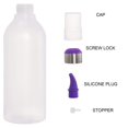 thumbnail image 4 of Lawei Paquete de 6 botellas de plástico para condimentos de 15 oz – Botellas de plástico con tapas y puntas de colores – Perfecto para condimentos, salsa, aderezos para barbacoa, jarabe, artes y manua, 4 of 5