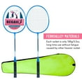 thumbnail image 3 of REGAIL Lightweight Ferroalloy Badminton Racket Set for Teens and Adults - Blue, Durable and Easy to Use for Family Fun and Beginners., 3 of 6