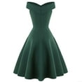 thumbnail image 2 of SWSMCLT Women's Sleeveless Dresses Prom Party Fitted Midi Evening Gown Fall Spring Backless Gala Fashion A Line Dress Dark Green Small, 2 of 4