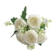 thumbnail image 2 of Ramo de flores artificiales de seda para bodas, ramo de flores falsas de color blanco - Rosa, 2 of 4