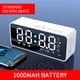 thumbnail image 5 of Mini altavoz Reloj despertador ajustable LED Sonido envolvente Audio Altavoz V5.0 compatible con Bluetooth, Blanco Inevent EL002902-02B, 5 of 7
