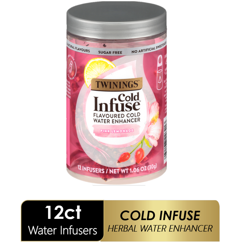 Twinings Cold Infuse Pink Lemonade Tea Bags, 12 Ct.