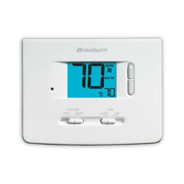 Braeburn 1025NC NonProgrammable Thermostat Heat Only