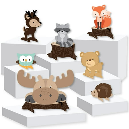 Woodland Creatures Baby Shower Or Birthday Party Centerpiece And Woodland Creatures Baby Shower Or Birthday Party Centerpiece And