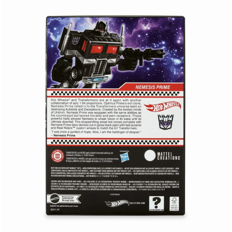 Hot Wheels Transformers Nemesis Prime - Walmart.com
