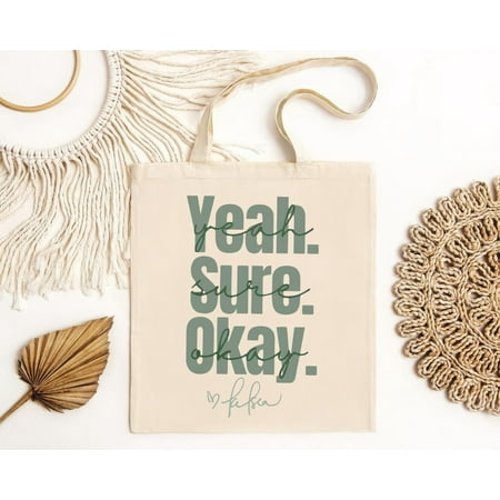 vintage Kelsea Ballerini Yeah Sure Okay Tote Bag  Tote Bag ® Your Go To For Effortless Fashion.-TH19148