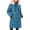 Emerald Teal, variant on Womens Puffer Coat with Hood - Long Heavyweight Winter Parka, Faux Fur