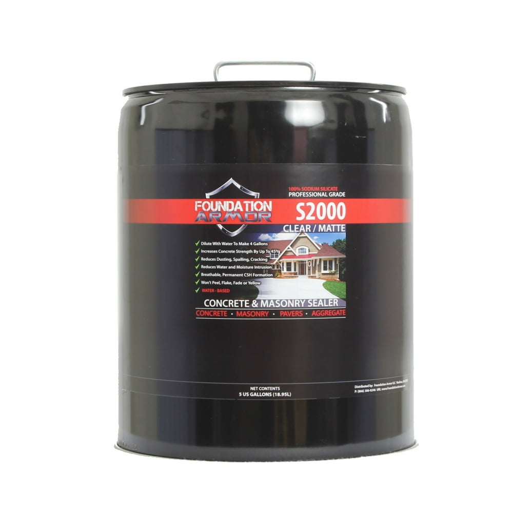 5 Gallons Armor S2000 Concentrated Sodium Silicate Concrete Densifier