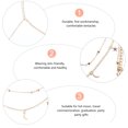 thumbnail image 3 of Luna cuelga collar estrella encanto gargantilla clavícula joyería aleación cuello colgante, 3 of 6