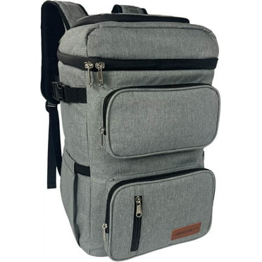 Breeze Life Multiuse Soft Cooler Backpack. Our Outdoor Lightweight Cooler Bag is Highly Durable and Insulated to Keep Items Hot or Cold. (Grey)