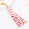 thumbnail image 2 of HSHDLDF Femmes Pompons en Cuir Porte-Clés Cercle Porte-Clés Sac Cadeau Boucle Suspendue, 2 of 4