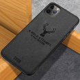 thumbnail image 1 of Funda a prueba de golpes para iPhone 12 Pro Max Mini 13 14 11 7 8 Plus 6 6s, funda de tela de silicona con diseño de ciervo para iPhone XS X XR SE 2020 Tan Jianjun unisex, 1 of 2