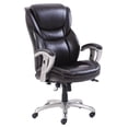 thumbnail image 3 of Serta Emerson Executive Task Chair, Supports Up to 300 lb, 19" to 22" Seat Height, Brown Seat/Back, Silver Base, 3 of 5
