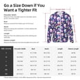 thumbnail image 5 of Uemuo Skull mushroom rainbow space Pattern Women's Full Zip UPF 50+ Sun Protection Hoodie Jacket Long Sleeve Sun Shirt Hiking Outdoor Performance with Pockets-Medium, 5 of 9