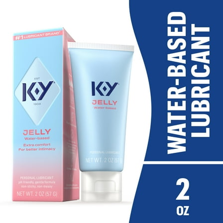 K-Y Jelly Personal Lubricant, Water Based Lube For Sexual Wellness, Vaginal Moisturizer, 2 fl oz