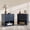 Blue, variant on ZOSQUARE Modern Nightstand Set of 2, Green Fluted Bedside Table with 2 Drawers and Open Shelf, End Tables with Gold Knobs for Bedroom, Living Room