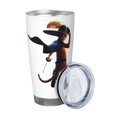 thumbnail image 2 of Vaso de 20 oz de El Gato con Botas, taza de viaje de café con aislamiento al vacío de acero inoxidable, taza de café, taza de viaje con tapa, taza térmica para exteriores, 2 of 8