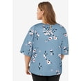 thumbnail image 2 of Ellos Women's Relaxed Wide Sleeve Blouse Shirt, 2 of 2