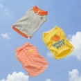 thumbnail image 5 of Oodles Orange Smiley Face Boxy Button up Spring Dog T-Shirt, Small, 5 of 11