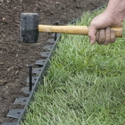 EasyFlex No-Dig Landscape Edging Kit, 100-ft x 1.5-in. High, Includes Anchoring Spikes, Black Recycled PlasticPlastic