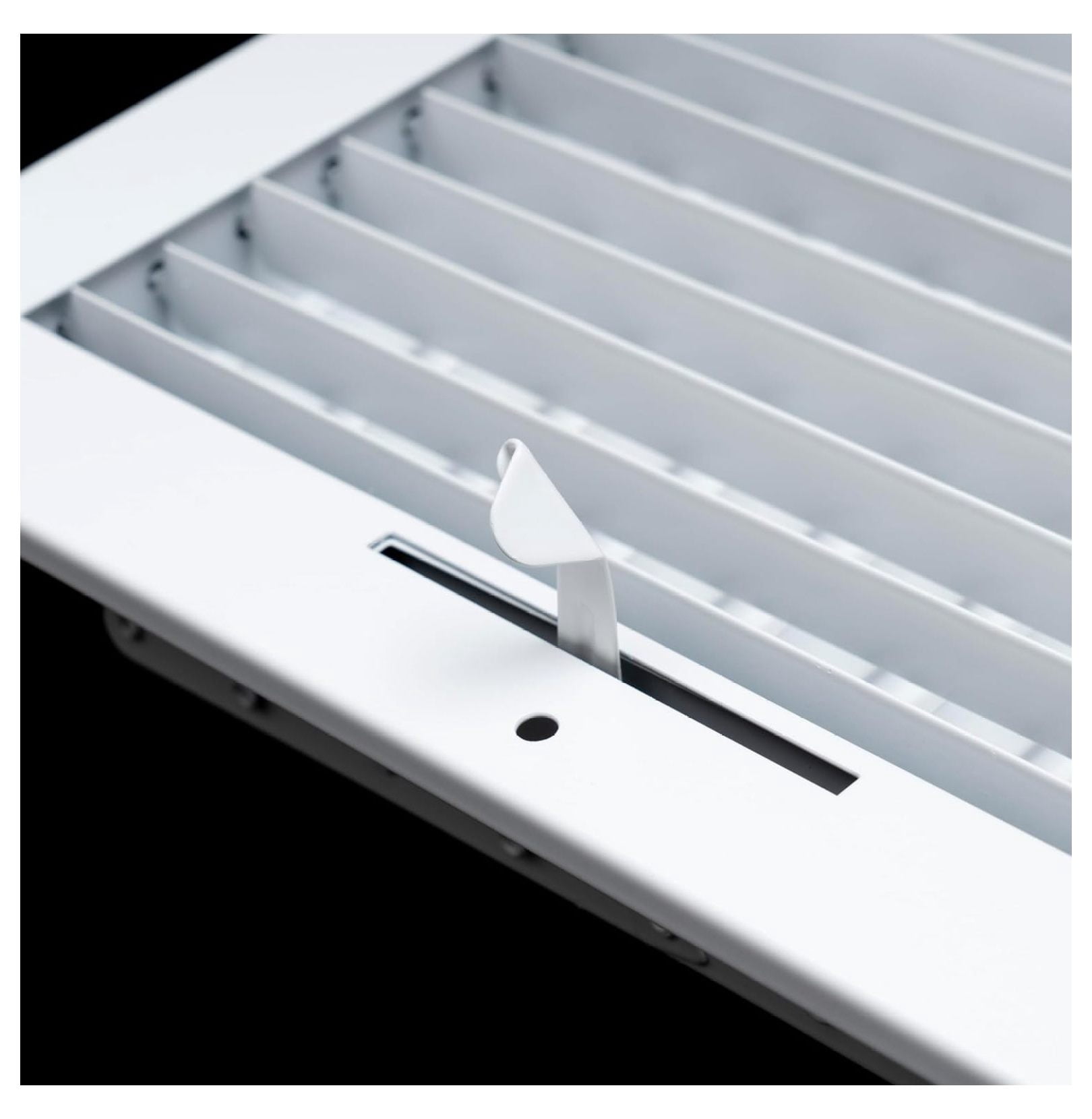 Fits 20x4 Duct Opening Steel Adjustable Air Supply Grille by | Register Vent Cover Grill for Sidewall and Ceiling | White | Outer Dimensions: 21.75" X 5.75"