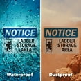 thumbnail image 5 of (2 Pack) Ladder Storage Area Sign, 5 of 7