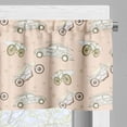thumbnail image 5 of Surfboard Valance & Tier Curtain 3 pcs Set, Surfboards Transported on Vehicles Cars Bikes Motorcycles California, Window Treatments Room Kitchen Decor, 4 Sizes, Peach Brown Olive Green, by Ambesonne, 5 of 6