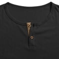 thumbnail image 7 of Abomasnow Men's Big and Tall Cotton Linen Shirts Quarter Button Long Sleeve Golf Shirts Work Office Business Casual Workout Shirts, 7 of 7