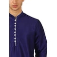 thumbnail image 4 of Mens Handmade Art Silk Loop Button Designer Kurta Dhoti Set/Mens Indian Sherwani, 4 of 5