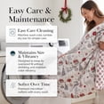 thumbnail image 4 of Southshore Fine Linens Holly Jolly Lane Reversible Comforter Set, 100 GSM Double-Brushed Microfiber Holiday Bedding, 1 Comforter and 1 Pillow Sham, Twin/Twin XL, 4 of 9