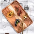 thumbnail image 3 of Clearance Sale!Norbi Wooden Plate Wooden Tray Rectangular Coffee Breakfast Bread Tray Fruit Tray Wooden Tableware Kitchen Supplies C, 3 of 6