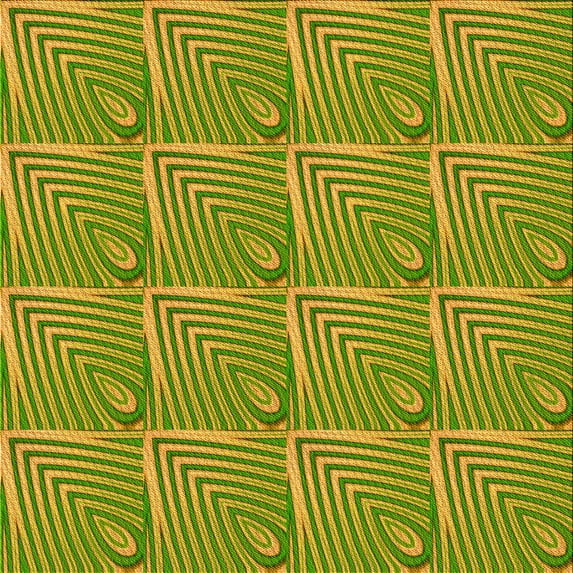 Ahgly Company Indoor Square Patterned Pistachio Green Area Rugs, 7' Square