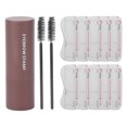 thumbnail image 2 of Kit de modelado de sellos para cejas de un paso, juego de polvos para cejas impermeables de larga duración para maquillaje, 2 of 8