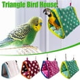 thumbnail image 1 of Fiudx Casa para Pájaros Cálida de Invierno, Cueva de Lana Suave para Loros, Cómoda Cama para Pájaros, Refugio Antiestrés, Fácil de Colgar, Varios Tamaños, Ideal para Periquitos, Agapornis y Loros Peq, 1 of 2