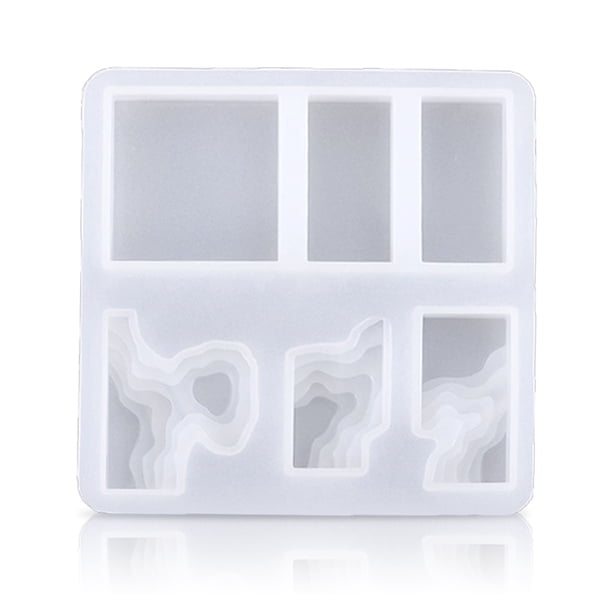 Resina costa colgante molde flexible resistente al desgarro bricolaje moldes de bricolaje colgante de la joyería molde automático de autoseleración manual de artesanía plaza tholdsy HA009991-03