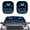 Blue Butterfly Daisy Flower, variant on Xoenoiee Funny Lion Print 2PCS Car Window Sun Shade Auto Shade for Windshield Visor, Block UV Reflect Heat to Keep Your Car SUV Truck, 28.5" x 25.5"