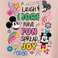 thumbnail image 3 of Disney - Mickey Mouse - Laugh More, Have Fun, Spread Joy - Juniors Cropped Pullover Hoodie, 3 of 5