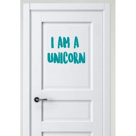 I Am A Unicorn Magical Fairy Tale Quote Bedroom Decor Custom Wall Decal Vinyl Sticker 10 Inches X 10 Inches