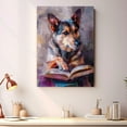 thumbnail image 4 of Swedish Vallhund Decor Poster Unframe, Swedish Vallhund Dog Canvas Wall Art, Dog Reading Book Canvas Print Painting Poster Wall Decor Dog Lovers Gifts, 4 of 6