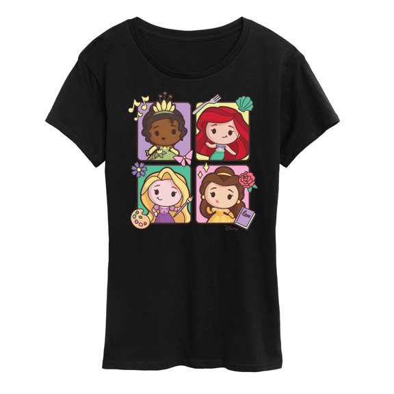 Disney - Princess Grid - Women's Short Sleeve Graphic T-Shirt