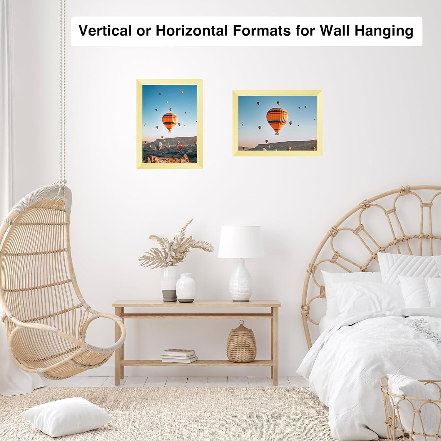 7x10 Picture Frame Gold for Wall Hanging or Tabletop- Wall Mounting Horizontally or Vertically, 7 x 10 Wall Gallery Poster Photo Frame for 7 by 10 Photos, Gold