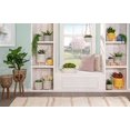 thumbnail image 4 of Sagebrook Home 15072-03 6" CERAMIC STRIPED PLANTER W/ WOOD STAND, YELLOW, 4 of 4