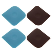 OFFIGAM Nylon Skillet Scraper Cleaner 4Pcs Assorted Color For Kitchen Chores And Cookware Care Grease Removal