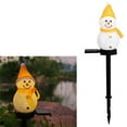 thumbnail image 2 of Christmas Solar Energy Snowman Lawn Garden Atmosphere Lamp,Outdoor Garden Landscape Decorative Lamp Yellow Snowman, 2 of 7