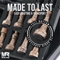 thumbnail image 4 of Juego de ajedrez Marble Range Oceanic & Black de 38 cm con caja de almacenamiento, 4 of 7