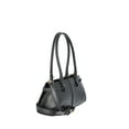 thumbnail image 4 of Time & Tru Women's Faux Leather Gwyn Shoulder Bag, Black, 4 of 4