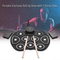 thumbnail image 3 of Compact Size USB Roll-Up Silicon Drum Set Digital Electronic Drum Kit 9 Drum Pads with Drumsticks Foot Pedals for Beginners Children Kids, 3 of 4